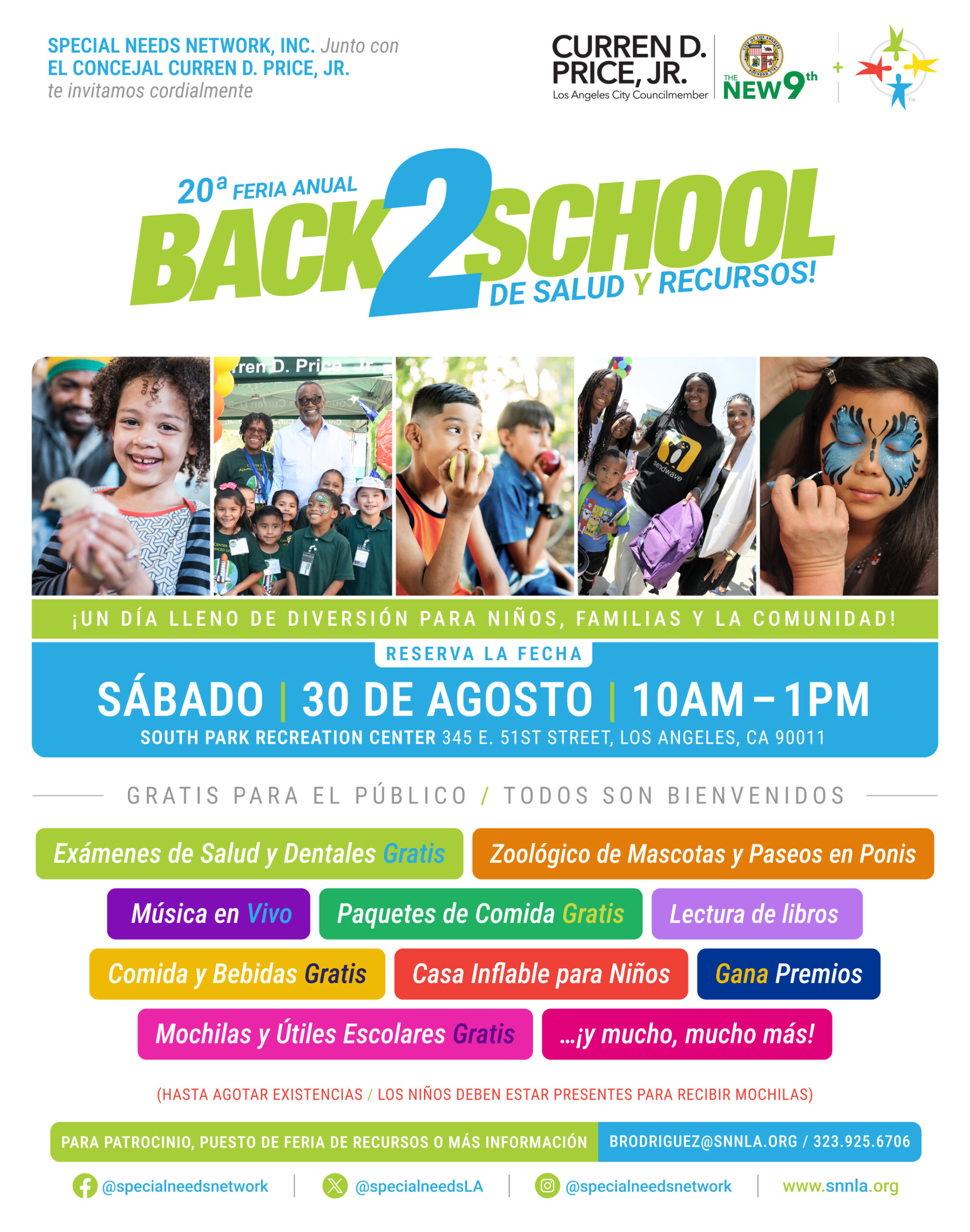 Spanish Back 2 School graphic flyer
